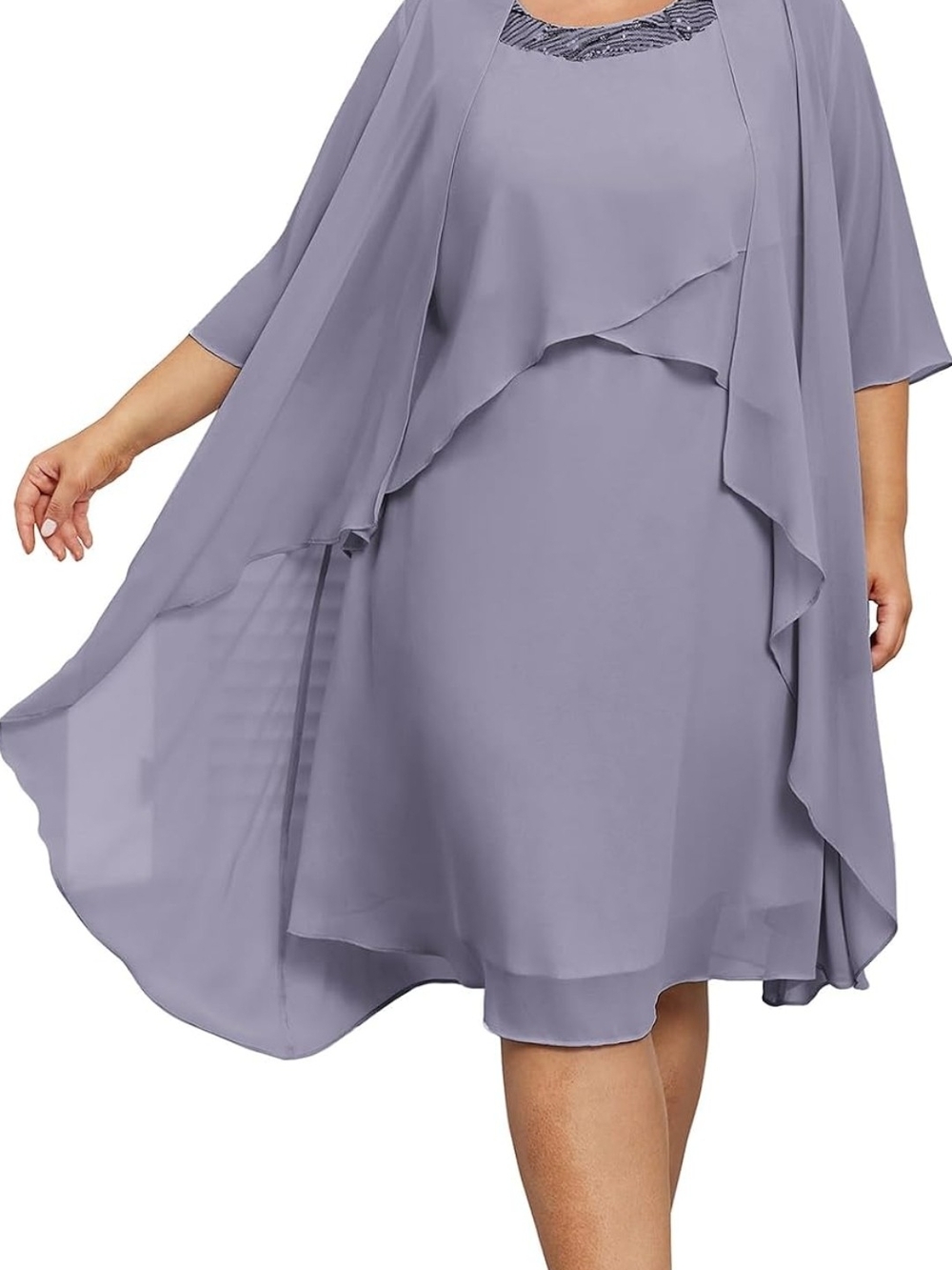 Hanna Nikole Women's Plus Size Dress With Jacket. US 18W